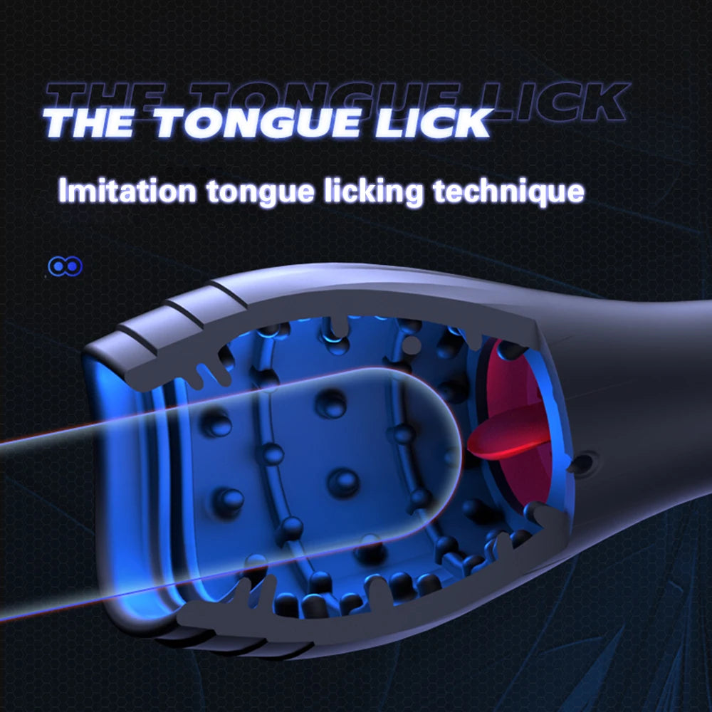 10 Speed Tongue Licking and Vibration Fleshlight