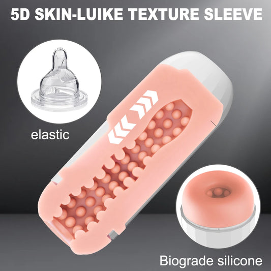 Automatic Ribbed Sucking Fleshlight