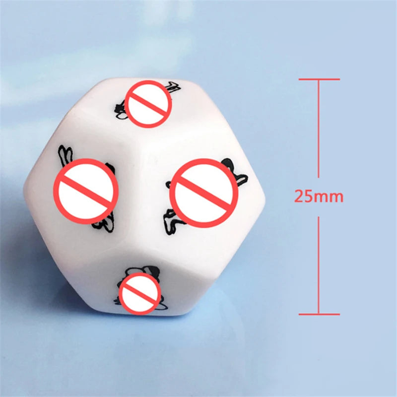 12 Face Luminous Fun Positions Dice