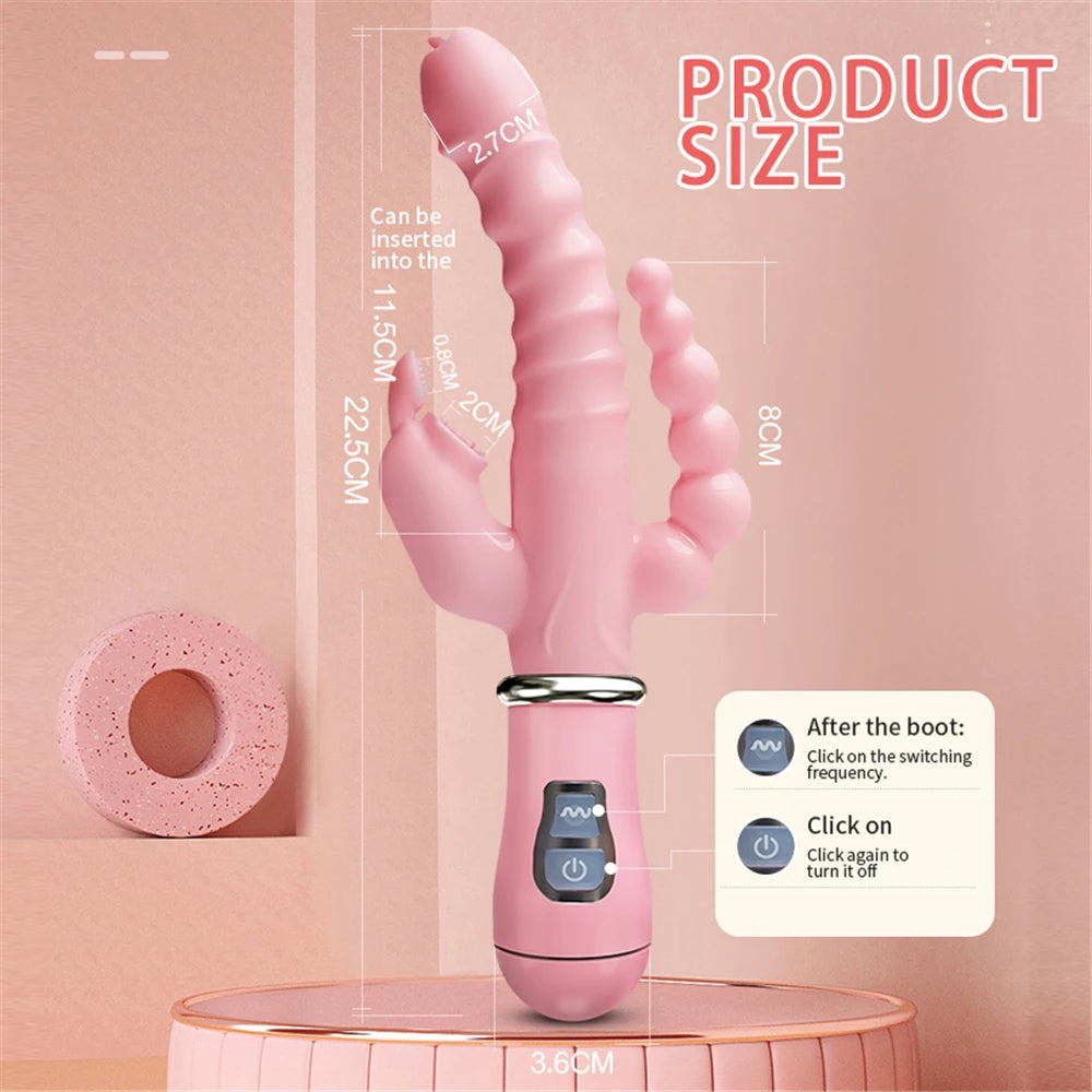 3 In 1 Hand Held Twisting Vibrator