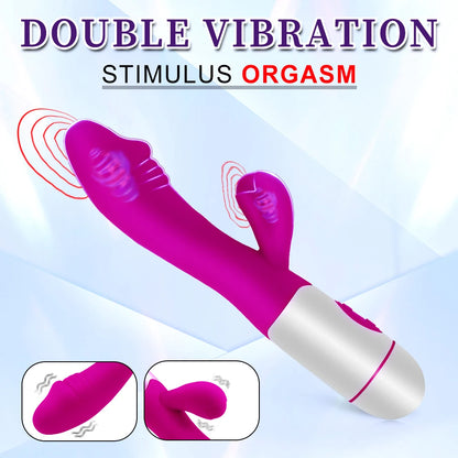 Rechargeable Rabbit Dual Vibration Vibrator