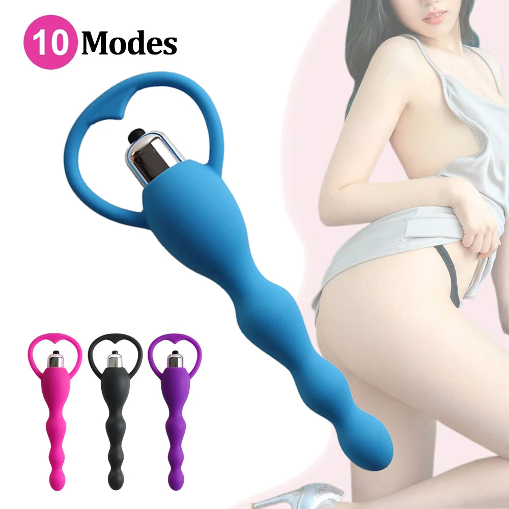 1/10 Modes Silicone Anal Vibrator