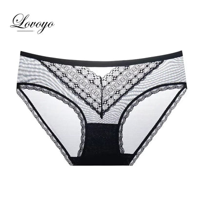 Temptation Translucent Lacy Ribbon Panty