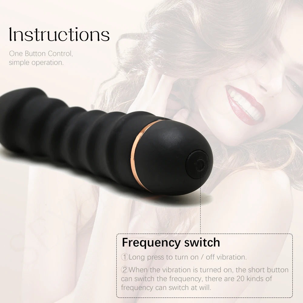 20 Modes Soft Silicone Vibrator With Strong Motor