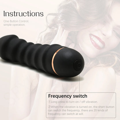 20 Modes Soft Silicone Vibrator With Strong Motor