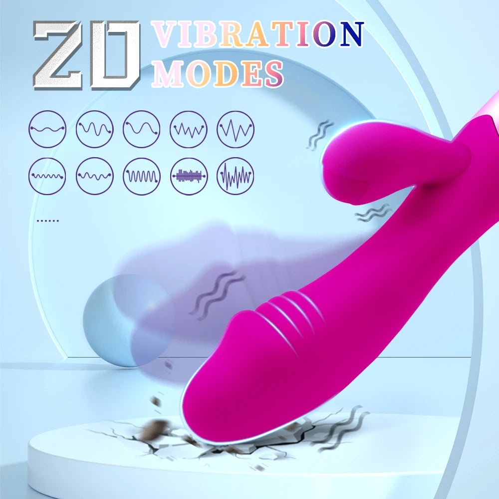 Rechargeable Rabbit Dual Vibration Vibrator